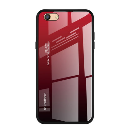 Gradient Color Glass Case, For Galaxy A80, For OPPO A9 (2020), For OPPO F3