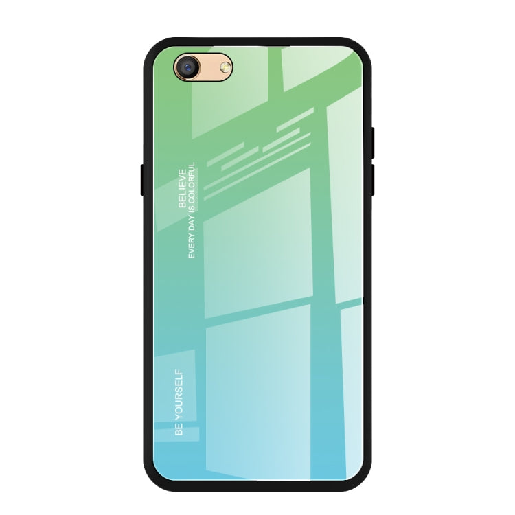 Gradient Color Glass Case, For Galaxy A80, For OPPO A9 (2020), For OPPO F3