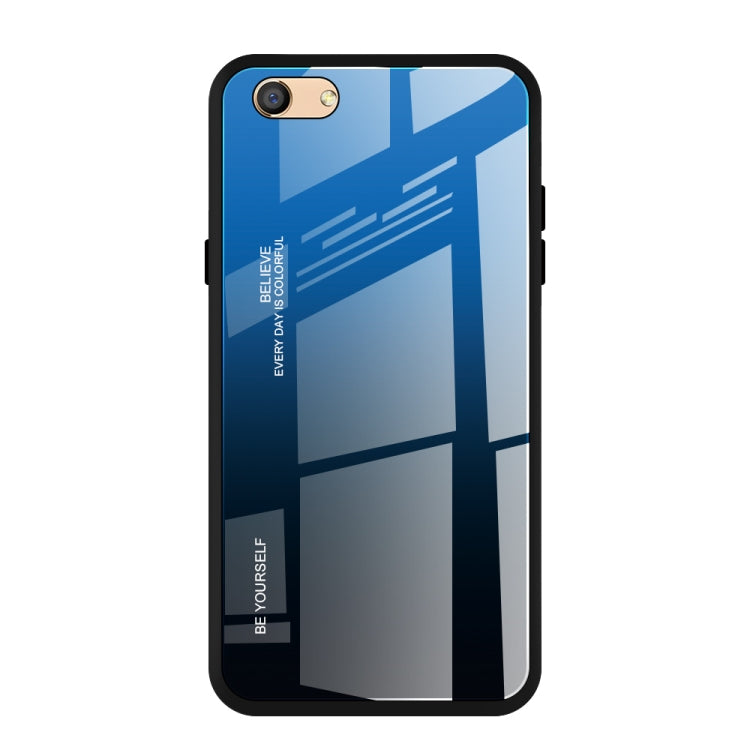 Gradient Color Glass Case, For Galaxy A80, For OPPO A9 (2020), For OPPO F3