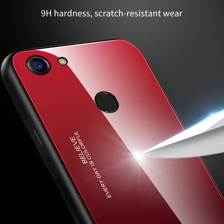 Gradient Color Glass Case, For OPPO F5, For Vivo V7, For Vivo V11