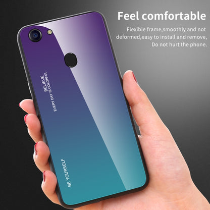 Gradient Color Glass Case, For OPPO F5, For Vivo V7, For Vivo V11