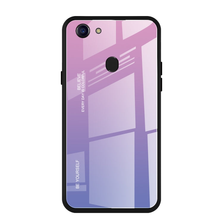 Gradient Color Glass Case, For OPPO F5, For Vivo V7, For Vivo V11