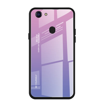 Gradient Color Glass Case, For OPPO F5, For Vivo V7, For Vivo V11