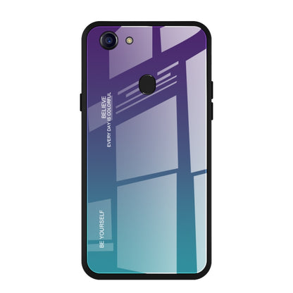 Gradient Color Glass Case, For OPPO F5, For Vivo V7, For Vivo V11