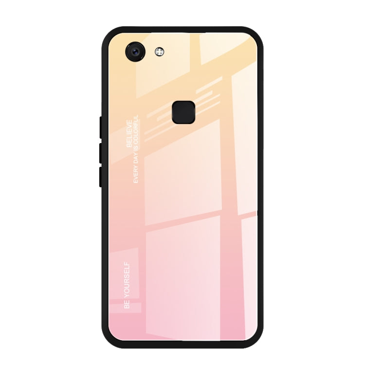 Gradient Color Glass Case, For OPPO F5, For Vivo V7, For Vivo V11
