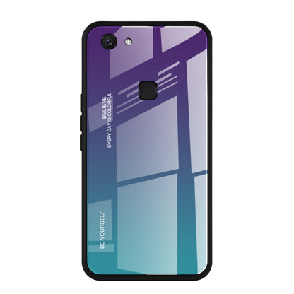 Gradient Color Glass Case, For OPPO F5, For Vivo V7, For Vivo V11