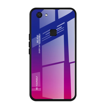 Gradient Color Glass Case, For OPPO F5, For Vivo V7, For Vivo V11
