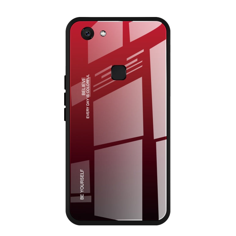 Gradient Color Glass Case, For OPPO F5, For Vivo V7, For Vivo V11