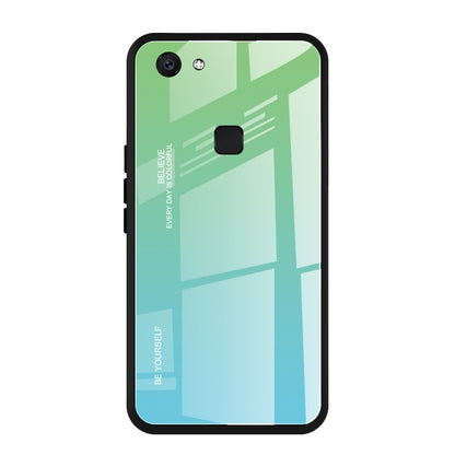 Gradient Color Glass Case, For OPPO F5, For Vivo V7, For Vivo V11