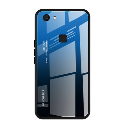 Gradient Color Glass Case, For OPPO F5, For Vivo V7, For Vivo V11