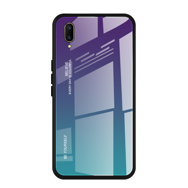 Gradient Color Glass Case, For OPPO F5, For Vivo V7, For Vivo V11