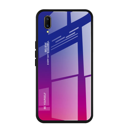 Gradient Color Glass Case, For OPPO F5, For Vivo V7, For Vivo V11