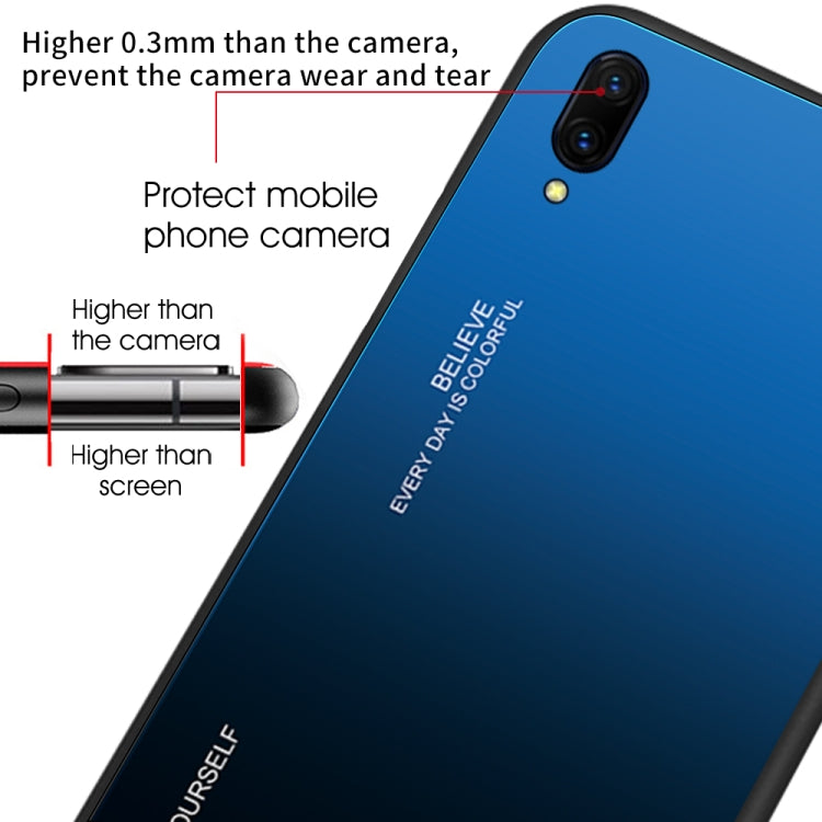 Gradient Color Glass Case, For Vivo X23, For Vivo Y17, For Vivo Y83