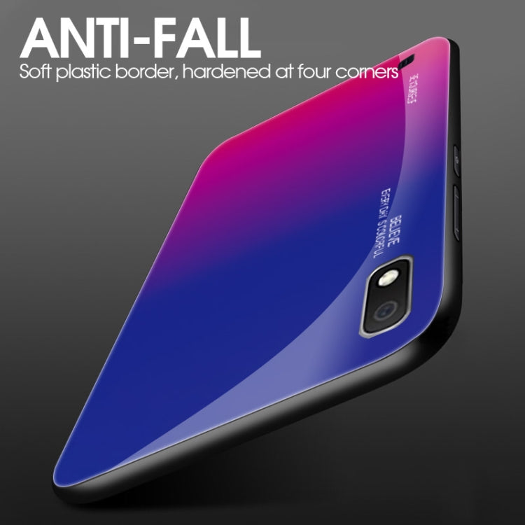 Gradient Color Glass Case, For Galaxy A10, For Galaxy A30, For Galaxy A50