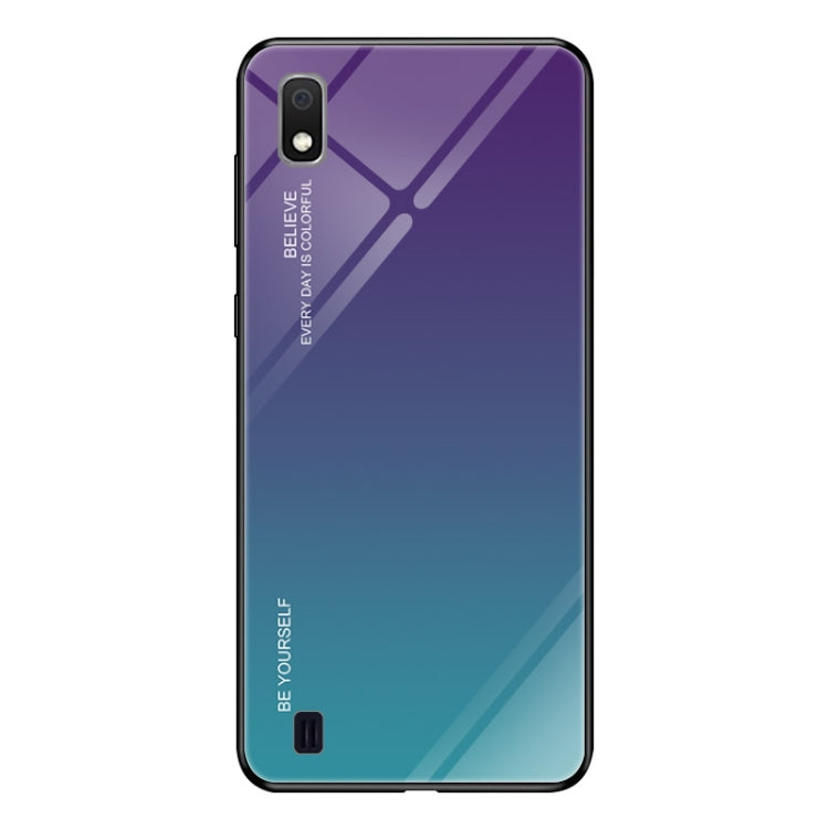 Gradient Color Glass Case, For Galaxy A10, For Galaxy A30, For Galaxy A50