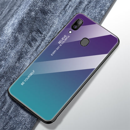Gradient Color Glass Case, For Galaxy A10, For Galaxy A30, For Galaxy A50