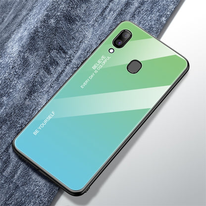 Gradient Color Glass Case, For Galaxy A10, For Galaxy A30, For Galaxy A50