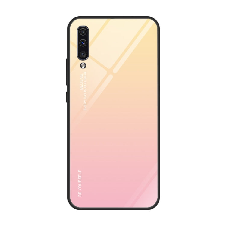 Gradient Color Glass Case, For Galaxy A10, For Galaxy A30, For Galaxy A50