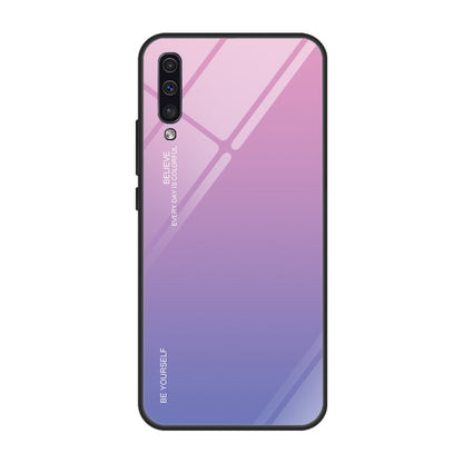 Gradient Color Glass Case, For Galaxy A10, For Galaxy A30, For Galaxy A50