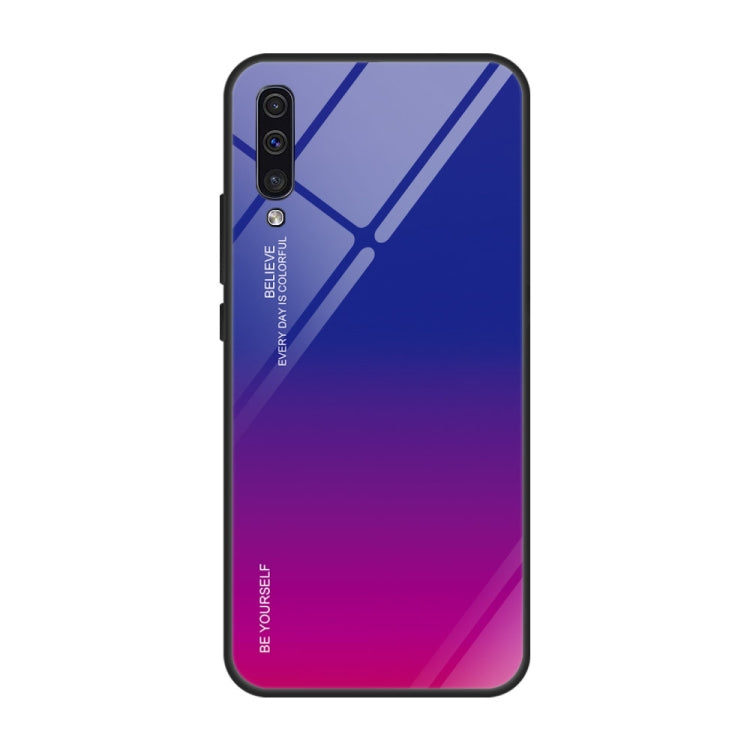Gradient Color Glass Case, For Galaxy A10, For Galaxy A30, For Galaxy A50