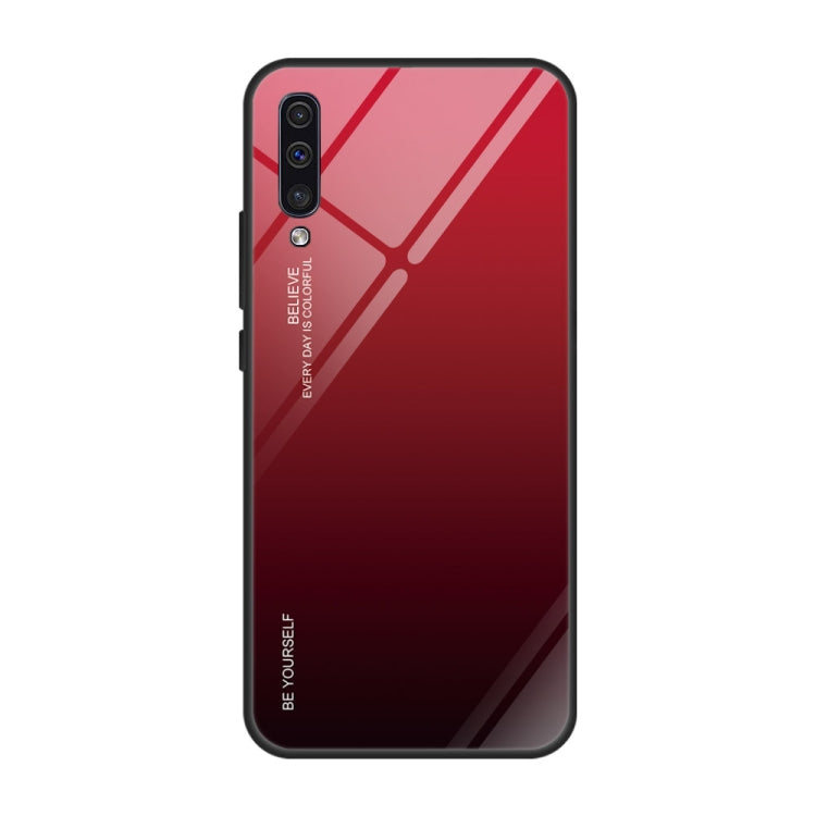 Gradient Color Glass Case, For Galaxy A10, For Galaxy A30, For Galaxy A50