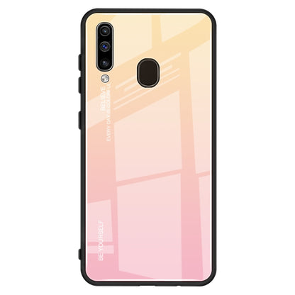 Gradient Color Glass Case, For Galaxy A60, For Galaxy A70, For Galaxy M10