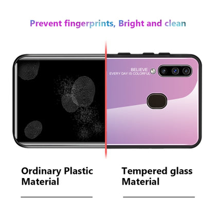 Gradient Color Glass Case, For Galaxy A60, For Galaxy A70, For Galaxy M10
