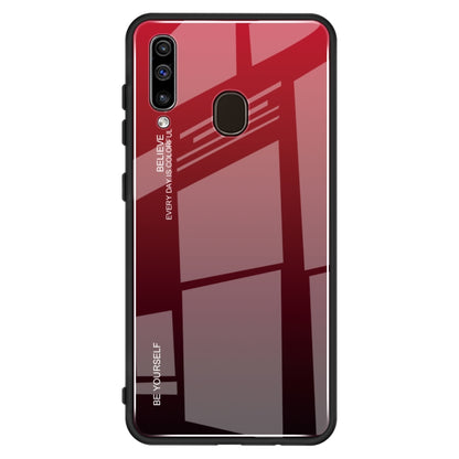 Gradient Color Glass Case, For Galaxy A60, For Galaxy A70, For Galaxy M10
