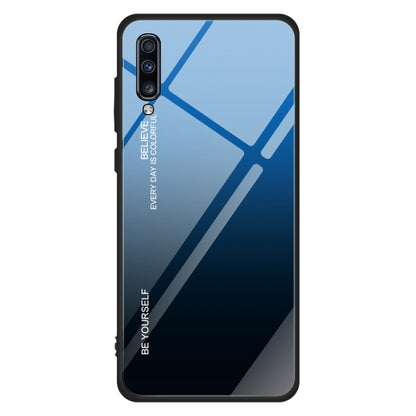 Gradient Color Glass Case, For Galaxy A60, For Galaxy A70, For Galaxy M10