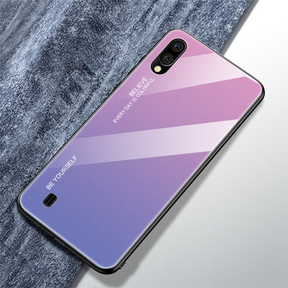 Gradient Color Glass Case, For Galaxy A60, For Galaxy A70, For Galaxy M10