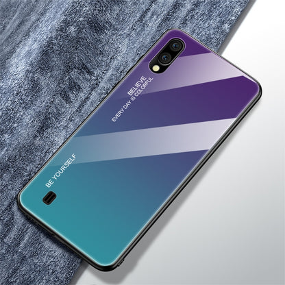 Gradient Color Glass Case, For Galaxy A60, For Galaxy A70, For Galaxy M10