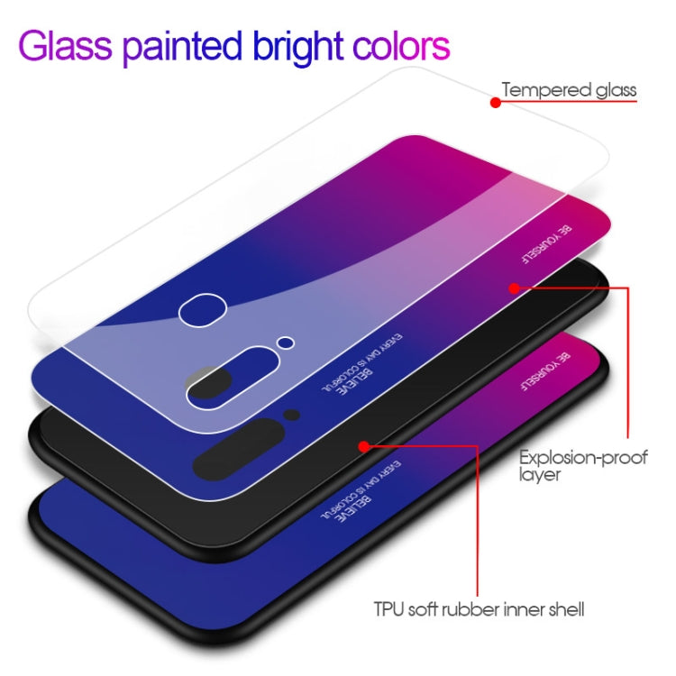 Gradient Color Glass Case, For Galaxy M30, For Galaxy Note 9, For Galaxy S9