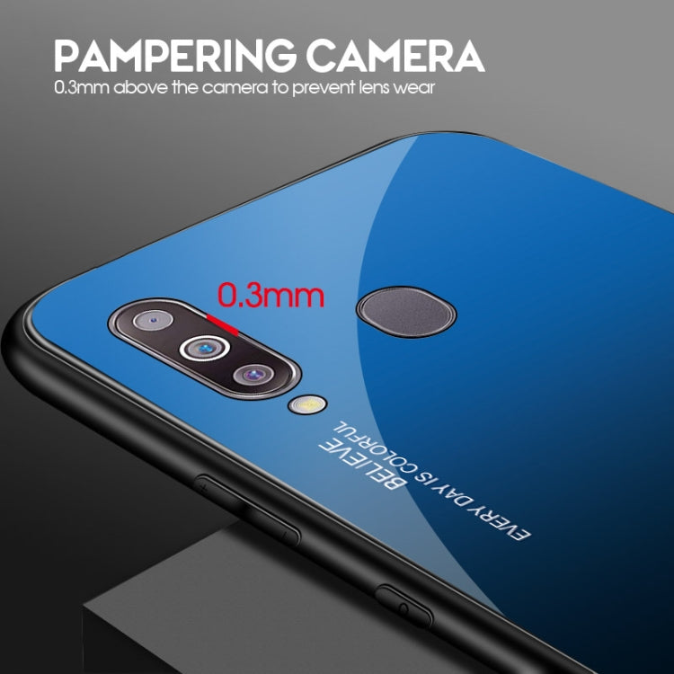 Gradient Color Glass Case, For Galaxy M30, For Galaxy Note 9, For Galaxy S9