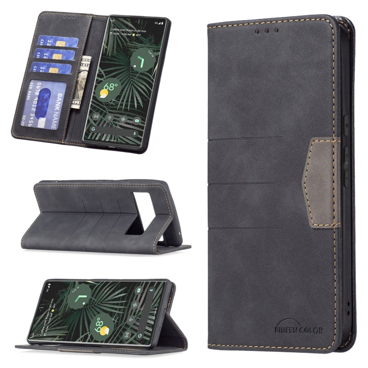 Magnetic Splicing Leather Phone Case, For Google Pixel 6 Pro, For Google Pixel 6, For Xiaomi Redmi 9A, For Xiaomi Redmi 9C, For Xiaomi Redmi 9, For Xiaomi Redmi 10