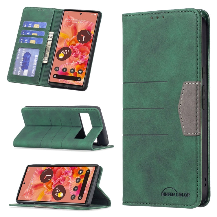 Magnetic Splicing Leather Phone Case, For Google Pixel 6 Pro, For Google Pixel 6, For Xiaomi Redmi 9A, For Xiaomi Redmi 9C, For Xiaomi Redmi 9, For Xiaomi Redmi 10