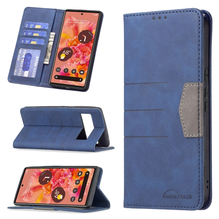 Magnetic Splicing Leather Phone Case, For Google Pixel 6 Pro, For Google Pixel 6, For Xiaomi Redmi 9A, For Xiaomi Redmi 9C, For Xiaomi Redmi 9, For Xiaomi Redmi 10