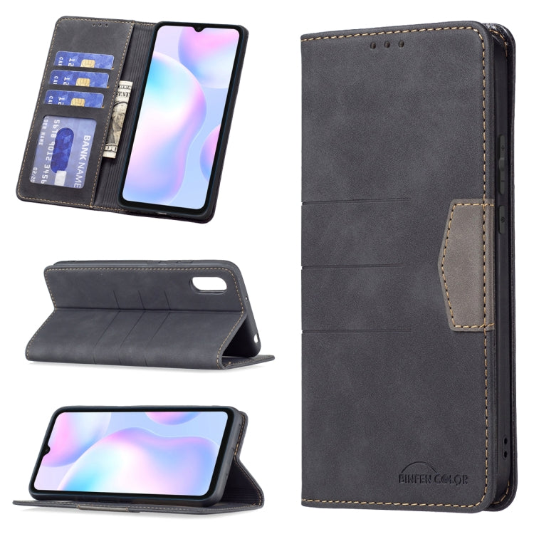 Magnetic Splicing Leather Phone Case, For Google Pixel 6 Pro, For Google Pixel 6, For Xiaomi Redmi 9A, For Xiaomi Redmi 9C, For Xiaomi Redmi 9, For Xiaomi Redmi 10