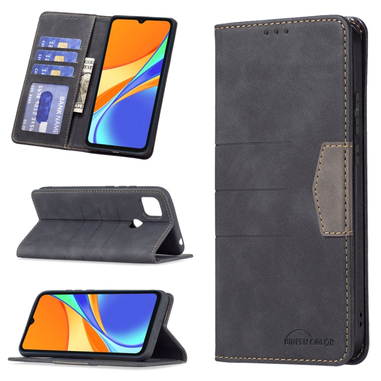 Magnetic Splicing Leather Phone Case, For Google Pixel 6 Pro, For Google Pixel 6, For Xiaomi Redmi 9A, For Xiaomi Redmi 9C, For Xiaomi Redmi 9, For Xiaomi Redmi 10