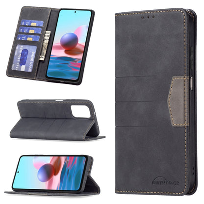 Magnetic Splicing Leather Phone Case, For Xiaomi Redmi Note 9 / 10X 4G, For Xiaomi Redmi Note 11 5G, For Xiaomi Redmi Note 9 Pro / 9 Pro Max / 9s, For Xiaomi Redmi Note 10 4G / 10S, For Xiaomi Mi 10T Pro 5G / 10T 5G / Redmi K30S, For Xiaomi Mi 10T Lite 5G