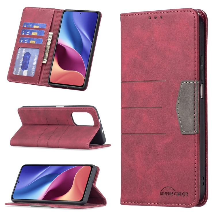 Magnetic Splicing Leather Phone Case, For Xiaomi Mi 11i / Poco F3 / Redmi K40 / K40 Pro, For Xiaomi Mi 11 Lite, For Xiaomi Mi 11T / 11T Pro, For Xiaomi Poco M3 Pro / Redmi Note 10 5G / 10T 5G, For Xiaomi Poco M3 / Redmi Note 9 4G                       ...