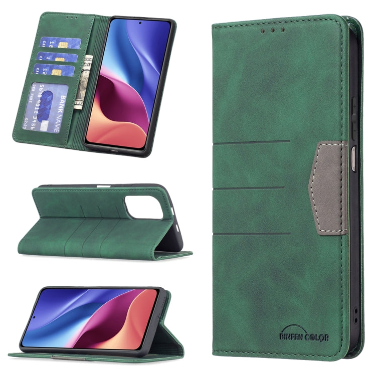 Magnetic Splicing Leather Phone Case, For Xiaomi Mi 11i / Poco F3 / Redmi K40 / K40 Pro, For Xiaomi Mi 11 Lite, For Xiaomi Mi 11T / 11T Pro, For Xiaomi Poco M3 Pro / Redmi Note 10 5G / 10T 5G, For Xiaomi Poco M3 / Redmi Note 9 4G                       ...