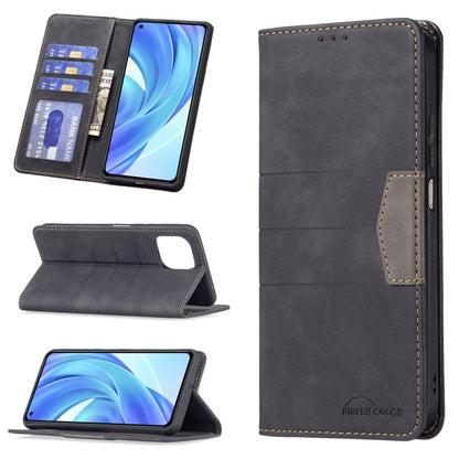 Magnetic Splicing Leather Phone Case, For Xiaomi Mi 11i / Poco F3 / Redmi K40 / K40 Pro, For Xiaomi Mi 11 Lite, For Xiaomi Mi 11T / 11T Pro, For Xiaomi Poco M3 Pro / Redmi Note 10 5G / 10T 5G, For Xiaomi Poco M3 / Redmi Note 9 4G                       ...