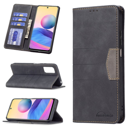 Magnetic Splicing Leather Phone Case, For Xiaomi Mi 11i / Poco F3 / Redmi K40 / K40 Pro, For Xiaomi Mi 11 Lite, For Xiaomi Mi 11T / 11T Pro, For Xiaomi Poco M3 Pro / Redmi Note 10 5G / 10T 5G, For Xiaomi Poco M3 / Redmi Note 9 4G                       ...