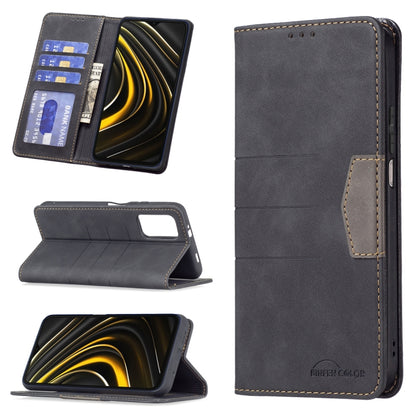 Magnetic Splicing Leather Phone Case, For Xiaomi Mi 11i / Poco F3 / Redmi K40 / K40 Pro, For Xiaomi Mi 11 Lite, For Xiaomi Mi 11T / 11T Pro, For Xiaomi Poco M3 Pro / Redmi Note 10 5G / 10T 5G, For Xiaomi Poco M3 / Redmi Note 9 4G                       ...