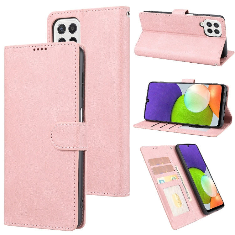 Fantasy Classic Skin-feel Calfskin Texture Magnetic Buckle Horizontal Flip PU Phone Leather Case with Holder & Card Slot & Wallet, For Samsung Galaxy A22 4G / M32 4G, For Samsung Galaxy S22 Ultra 5G, For Samsung Galaxy S22+ 5G, For Samsung Galaxy S22 5G