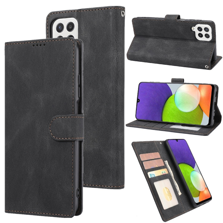 Fantasy Classic Skin-feel Calfskin Texture Magnetic Buckle Horizontal Flip PU Phone Leather Case with Holder & Card Slot & Wallet, For Samsung Galaxy A22 4G / M32 4G, For Samsung Galaxy S22 Ultra 5G, For Samsung Galaxy S22+ 5G, For Samsung Galaxy S22 5G