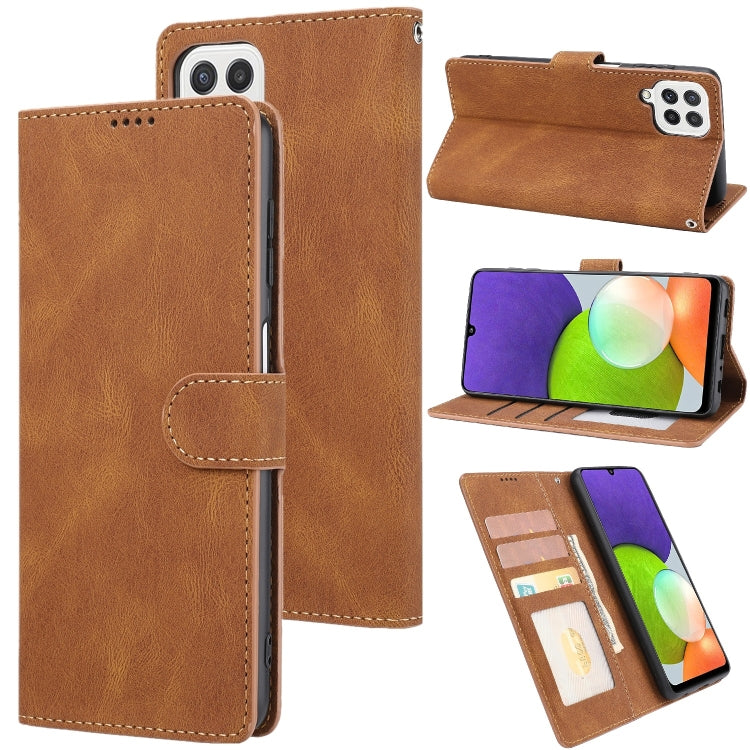 Fantasy Classic Skin-feel Calfskin Texture Magnetic Buckle Horizontal Flip PU Phone Leather Case with Holder & Card Slot & Wallet, For Samsung Galaxy A22 4G / M32 4G, For Samsung Galaxy S22 Ultra 5G, For Samsung Galaxy S22+ 5G, For Samsung Galaxy S22 5G