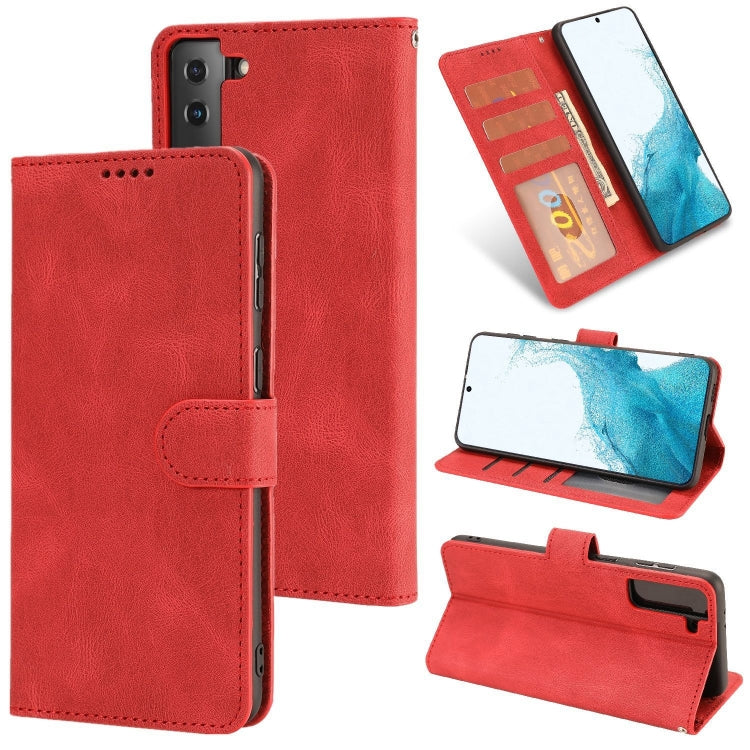 Fantasy Classic Skin-feel Calfskin Texture Magnetic Buckle Horizontal Flip PU Phone Leather Case with Holder & Card Slot & Wallet, For Samsung Galaxy A22 4G / M32 4G, For Samsung Galaxy S22 Ultra 5G, For Samsung Galaxy S22+ 5G, For Samsung Galaxy S22 5G