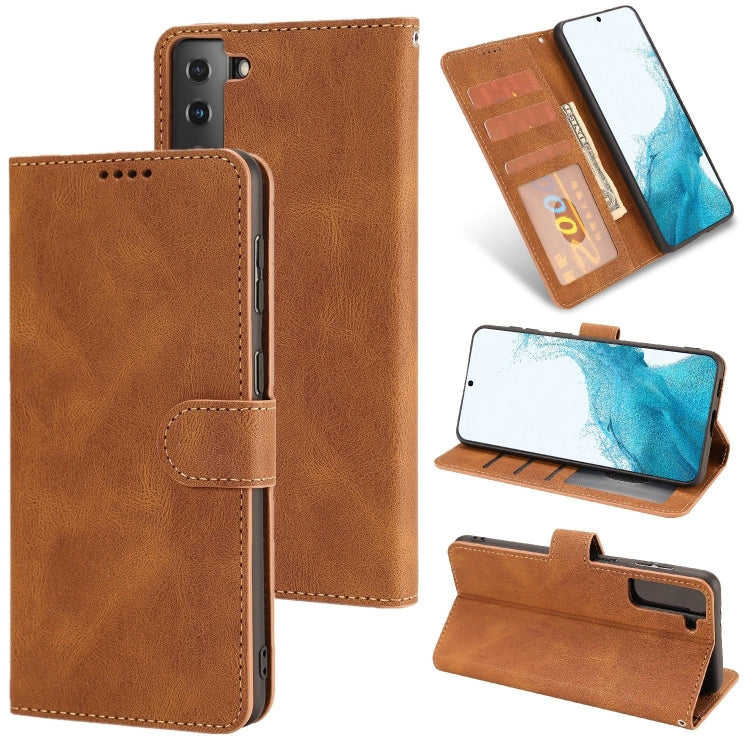 Fantasy Classic Skin-feel Calfskin Texture Magnetic Buckle Horizontal Flip PU Phone Leather Case with Holder & Card Slot & Wallet, For Samsung Galaxy A22 4G / M32 4G, For Samsung Galaxy S22 Ultra 5G, For Samsung Galaxy S22+ 5G, For Samsung Galaxy S22 5G