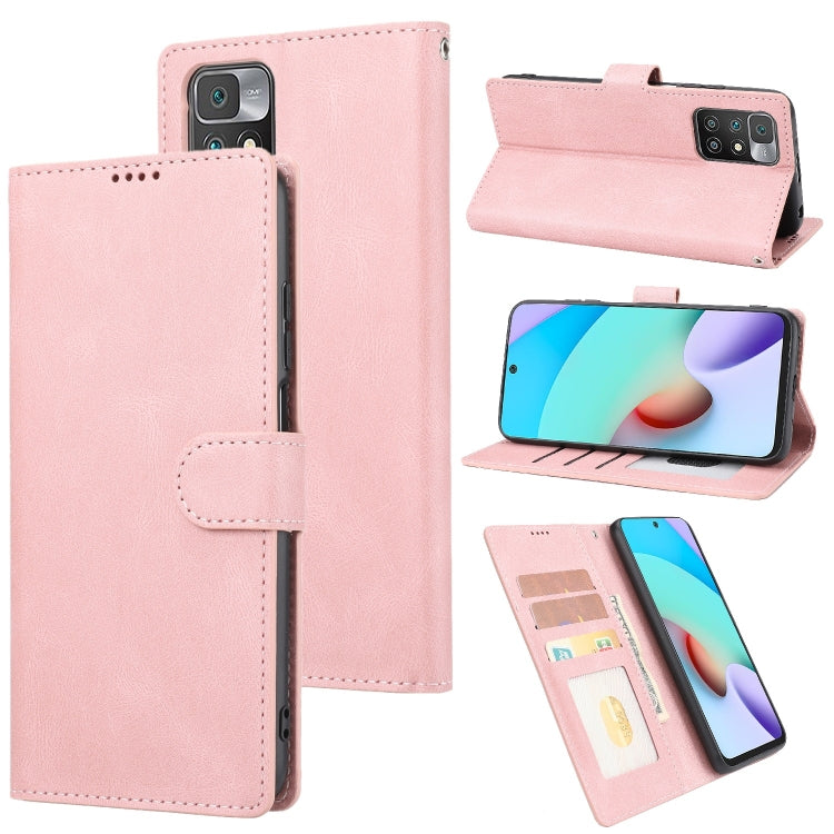 Fantasy Classic Skin-feel Calfskin Texture Magnetic Buckle Horizontal Flip PU Phone Leather Case with Holder & Card Slot & Wallet, For Xiaomi Redmi 10, For Xiaomi Redmi Note 11 / Poco M4 Pro 5G, For Xiaomi Redmi Note 11 Pro / 11 Pro+                   ...